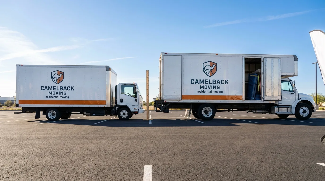 Moving truck size capacity guide in Middleport